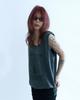 KASUAL MANUAL Two-Way Skirt Tank Top Charcoal