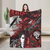 Dexter Morgan Blut Lügt Nie Gestrickte Decken Fleece TV-Serie Weiche Überwurfdecken für Draußen Reisen Steppdecke Atmungsaktiv