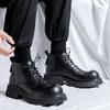 British style Martin boots men's high-top versatile height increase Korean version leather boots trendy men's summer tooling locomotive boots 8196-R