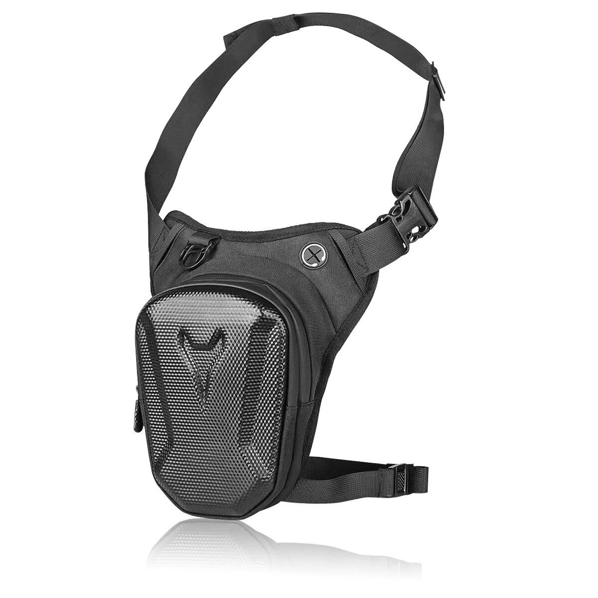 

1 шт., мотоциклетная сумка на ногу, твердая оболочка из ЭВА, уличная повседневная поясная сумка, поясная сумка, водонепроницаемая тактическая дорожная сумка для мужчин и женщин чёрный