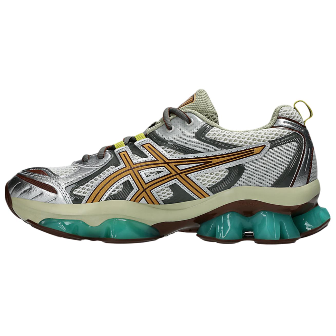 

new Asics GEL Quantum Kinetic Anti Slip Wear Resistant Low Top Casual Shoes Unisex Silver Yellow Blue 42