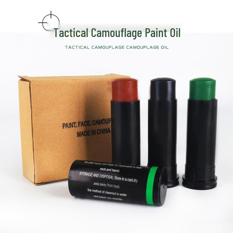 Three-Color Outdoor Camouflage Face Paint Set