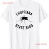 Klassisk Louisiana Myggstatens Fågel T-shirt vintage Tvättad streetwear Lite Bekväm designkläder Casual grafisk
