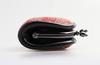 Uehara Yuichi Genuine Leather Clasp Wallet with Coin Model Number Red with White Grape Made In Japan Inden-ya (INDEN-YA) Purse, 1105, Lacquer,