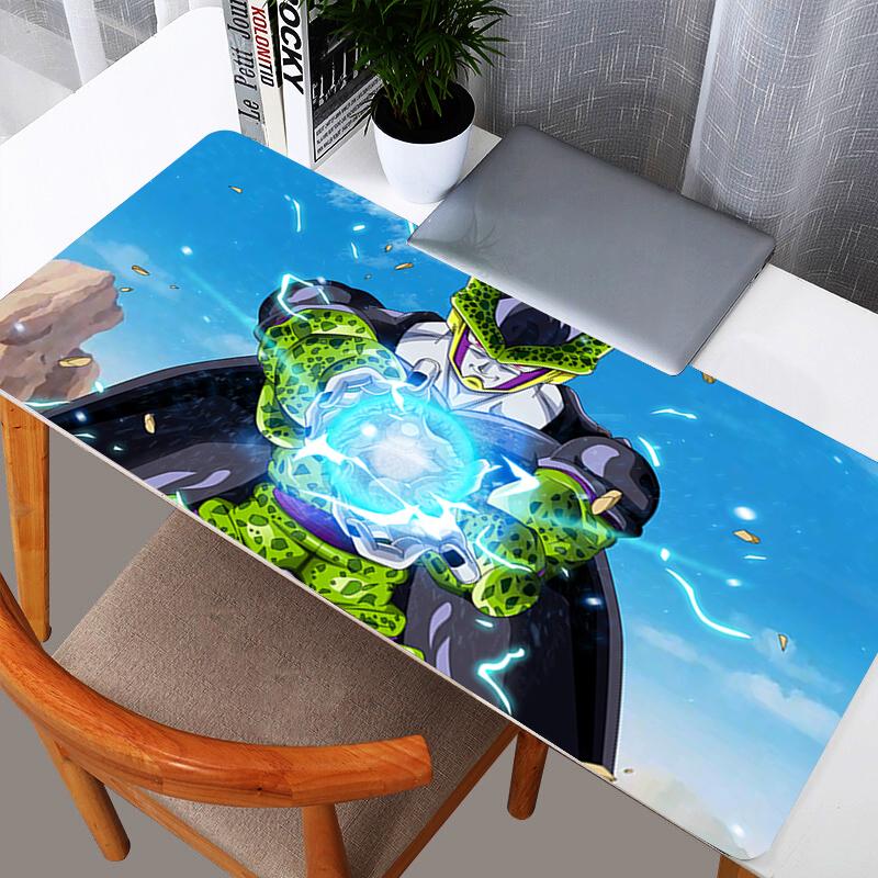 DBZ Dragon Ball Cell Mouse Pad Professional Esports Gamers Speed Pc Gaming Rubber Keyboard Notbook Desk Mat Mousepad X