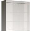 Bathroom Cabinet High Storage - 2 Doors - White - W 73 X D 23 X H 77 Cm - AMANDA