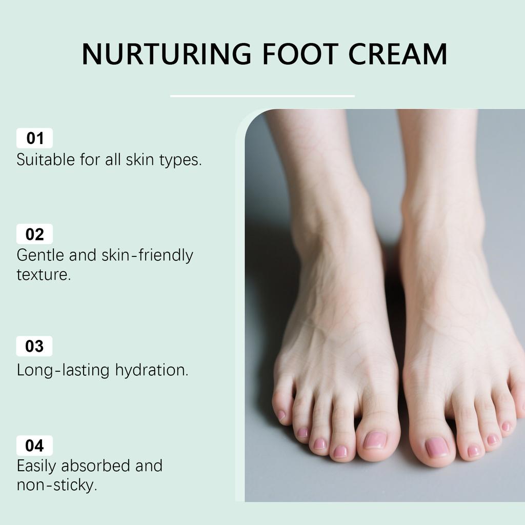Nurturing Foot Cream - Caring For Comfortable, Moisturized And Hydrated Foot Skin For Daily Care
