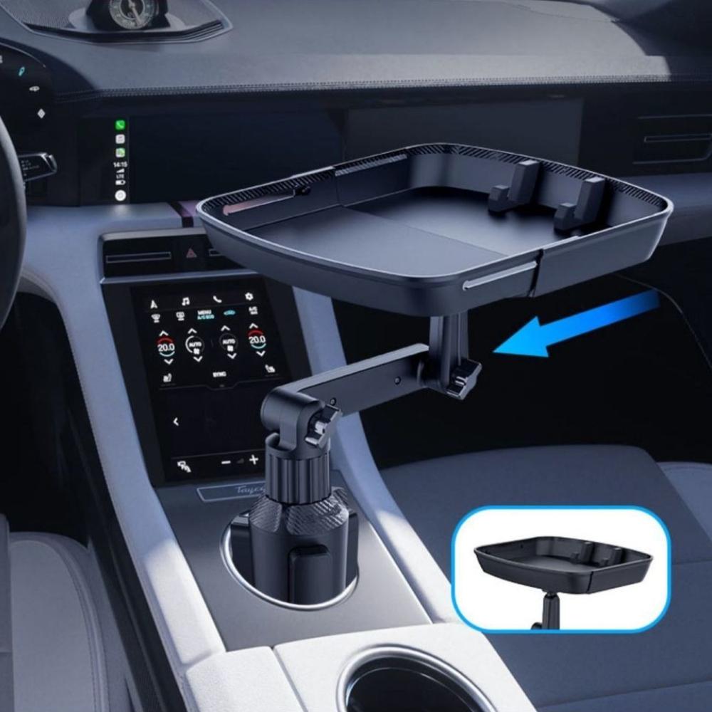 Extensor Suport Pahar Auto Rotativ 360° Suport Băuturi Cafea Stand Multifuncțional Pliabil Capacitate Mare de Încărcare Suport Pahar Auto