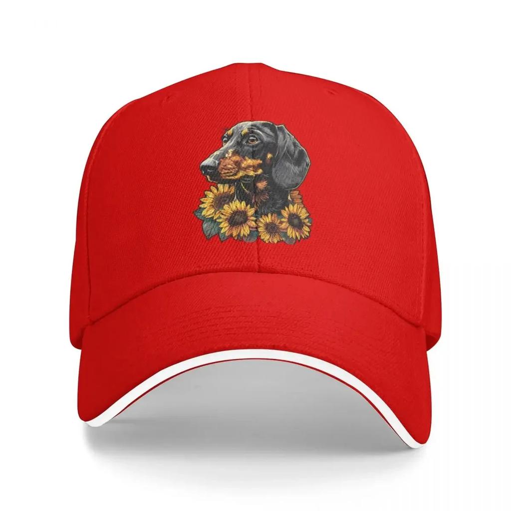 Dachshund Baseball Cap Fishing Caps Unisex Golf  Sun  Custom Girl'S Hats Unisex's