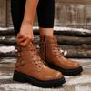 Women Boots New Mid Calf Autumn Winter Fashion Zipper Boots Women Sports Platform Shoes Women Knee High Boots Zapatos De Mujer