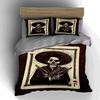 Skull-themed playing card. Bedding Duvet cover sets Duvet covers Pillowcases gifts (1 * Duvet Cover 2 * Pillowcases, without duvet insert)