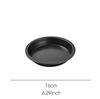 Kitchen Pizza Mould Pan Carbon Steel Ware Baking Pan Round Pizza Tray Round Baking Tray Heat-resistant for Home Pie Tins Black