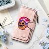 Cute Cartoon Monster Cupcake Pattern Long Wallet Fashion Portable Casual Card Holder Coin Purse for Daily Use
