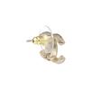 Chanel Doppel-C-Logo-Form Strass-Steckerohrringe Damen Gold