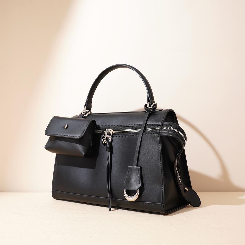 Niche Women's Bags, Retro Briefcases, Cool Large-capacity Single-shoulder Crossbody Handbags, Women's Bags, and Computer Bags