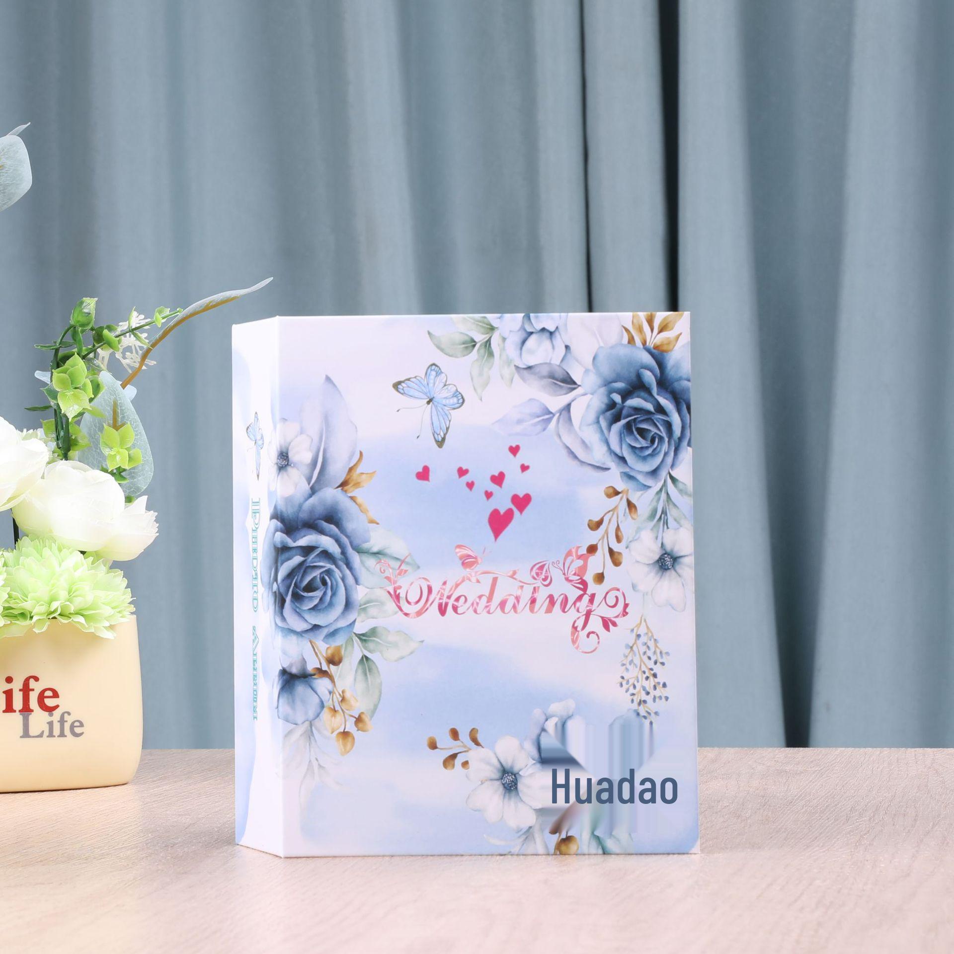 Ink Wash Style Laminated Photo Album with 3-inch and 6-inch Pages for Photo Storage 6-inch 100