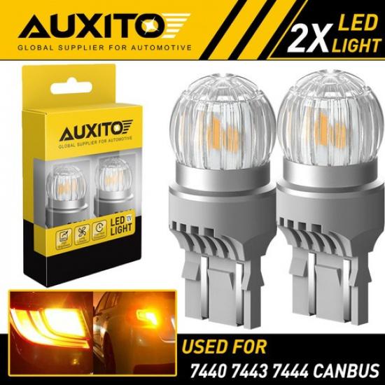 AUXITO Amber 74437440 LED Turn Signal Light Bulb No Hyper Flash Canbus 6T USEOA