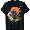 Samurai Γάτος Γραφικό T-Shirt Πολεμιστής Βίντατζ Ιαπωνική Τέχνη Anime T-Shirt για Άνδρες Γυναίκες Κορίτσια Παιδιά