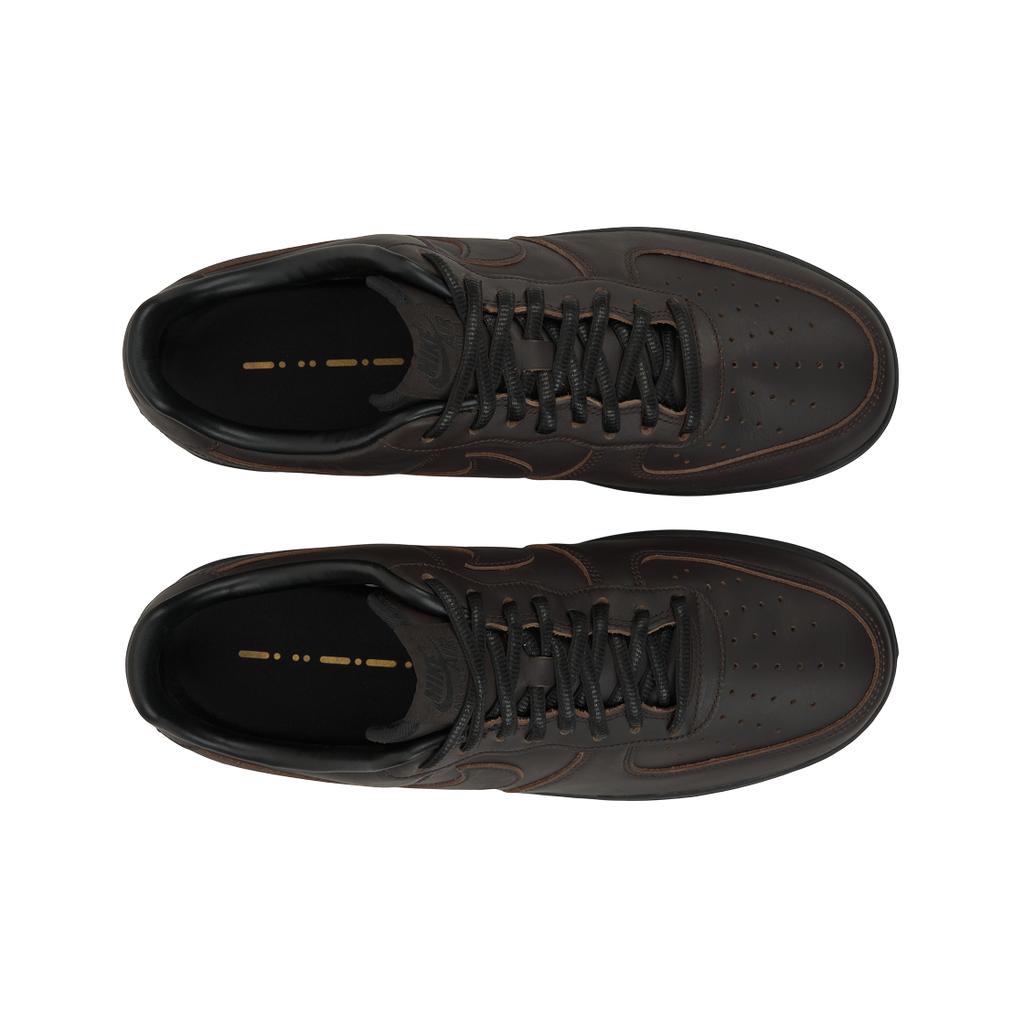Nike Air Force 1 Low Premium Morseův kód Sametově hnědé Unisex tenisky Sametově hnědá-Černá-Metalická zlatá-Světle britská hnědá IM8056-220