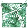 Chair Cushions 2 Pcs Leaf Pattern 40 X 40 X 4 Cm Fabric
