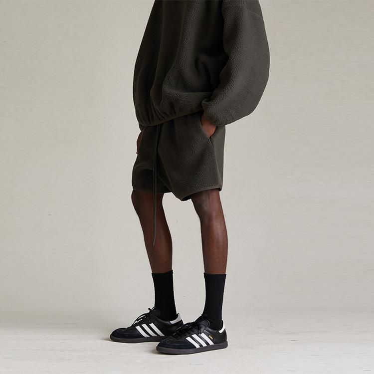 Fear Of God Essentials SS24 Polar Fleece Shorts With Letter Pattern Men Shorts Ink 160SP244260F