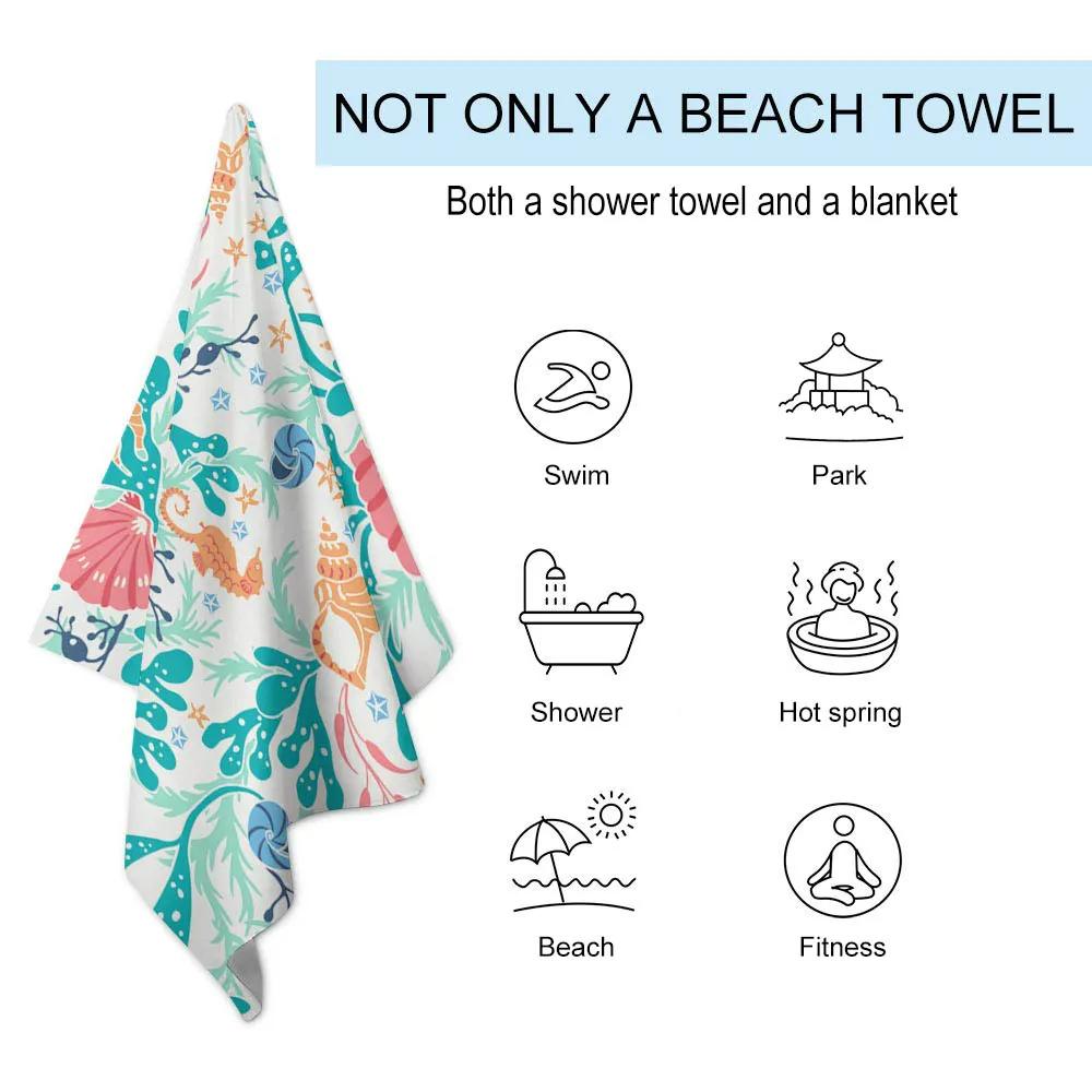 1Pc Cute Cartoon Doraemon Absorbent Towel Swimming Pool Travel Gift Gym Shower Camping Quick Drying Exercise Beach Towel