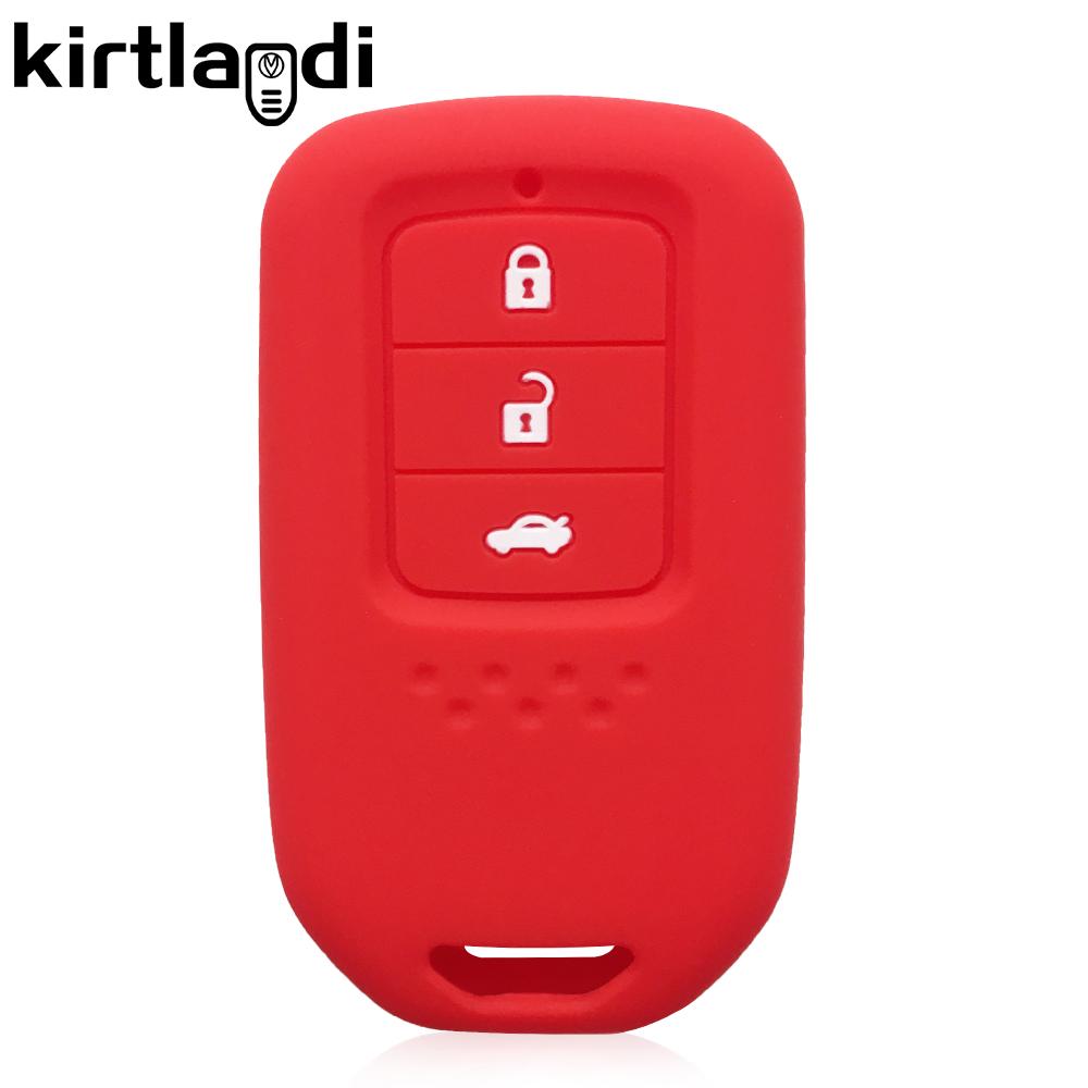 Silikon Schlüsselhülle Abdeckung Halter Schlüsselanhänger Für Honda Civic Cr-V Inspire City 3 Tasten Auto Schlüsselhülle Schale