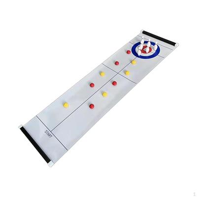 Mini Curling and Bowling Game, Family Game , Interactive Portable, Tabletop for Kids