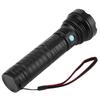 LED Aluminum Alloy 4622LM Glare Waterproof USB Charging Flashlight for Caving CampingBlack