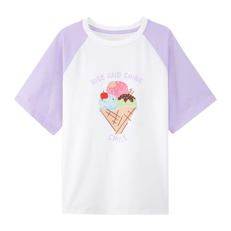 

Left West Girls Ice Cream Color-block Raglan T-shirt 140