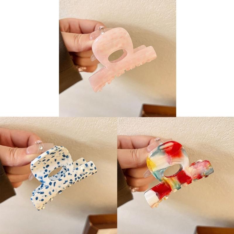 French Style Acetate Hair Claw Clip Elegant Hairpin Strong Hold Fashion Hair Decoration Multipurpose Hair Clip For Women