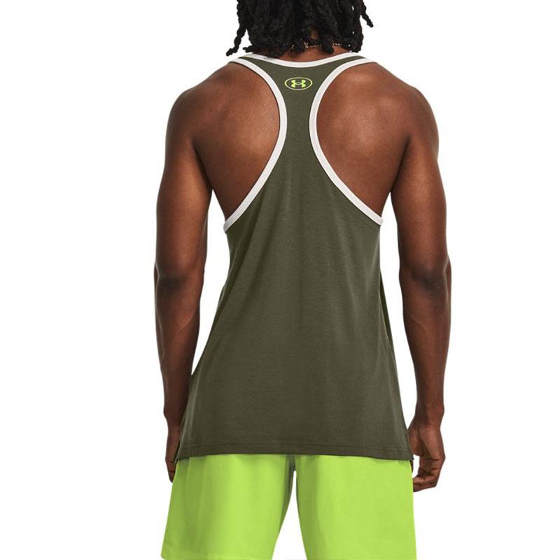 Under Armour Project Rock Letter Print Training Sleeveless T-Shirt Men Tops 1379754-390