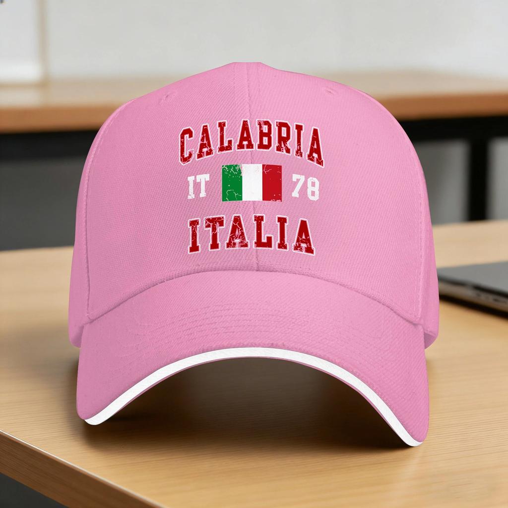 Italia Italian Flag Vintage Casual Baseball Cap  Kpop Rock Hip Hop Hats Summer Adjustable Unisex WoUnisex Streetwear Snapback Cap
