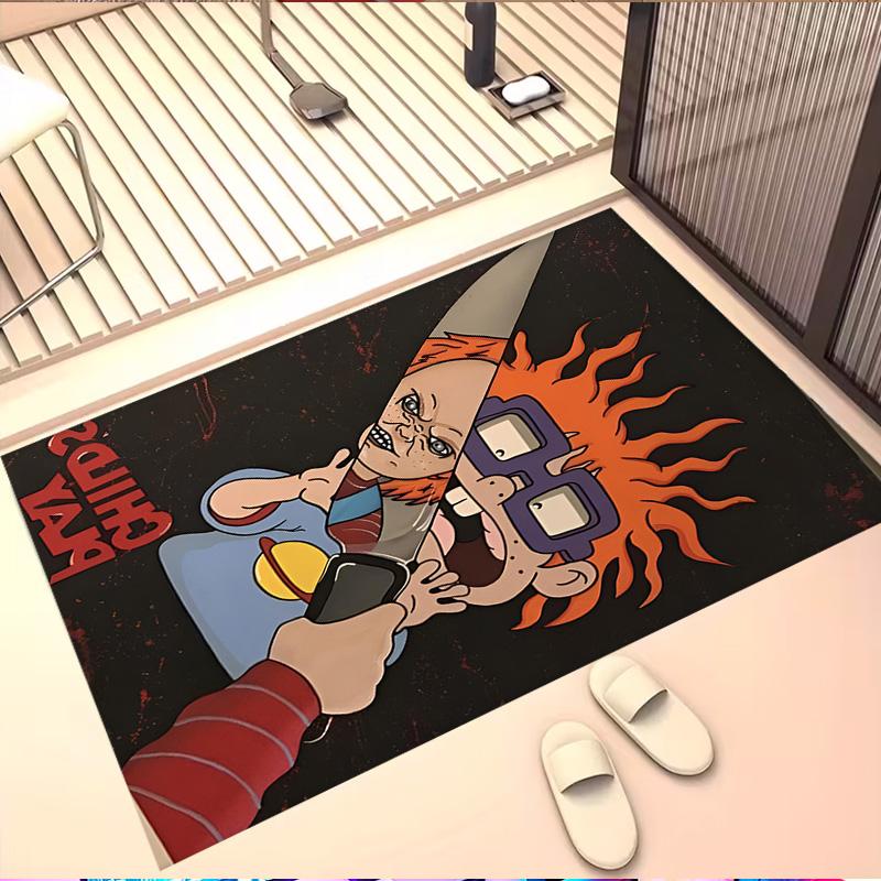 Bride of Chucky Print Rug, Washable Floor Carpet, For Entryway Dorm Laundry Room Office Study, Home Decor Birthday Christmas Gift
