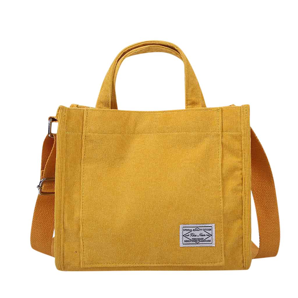 Women s Bag Corduroy Handbag Fashion Casual Shoulder Messenger Bag One Size