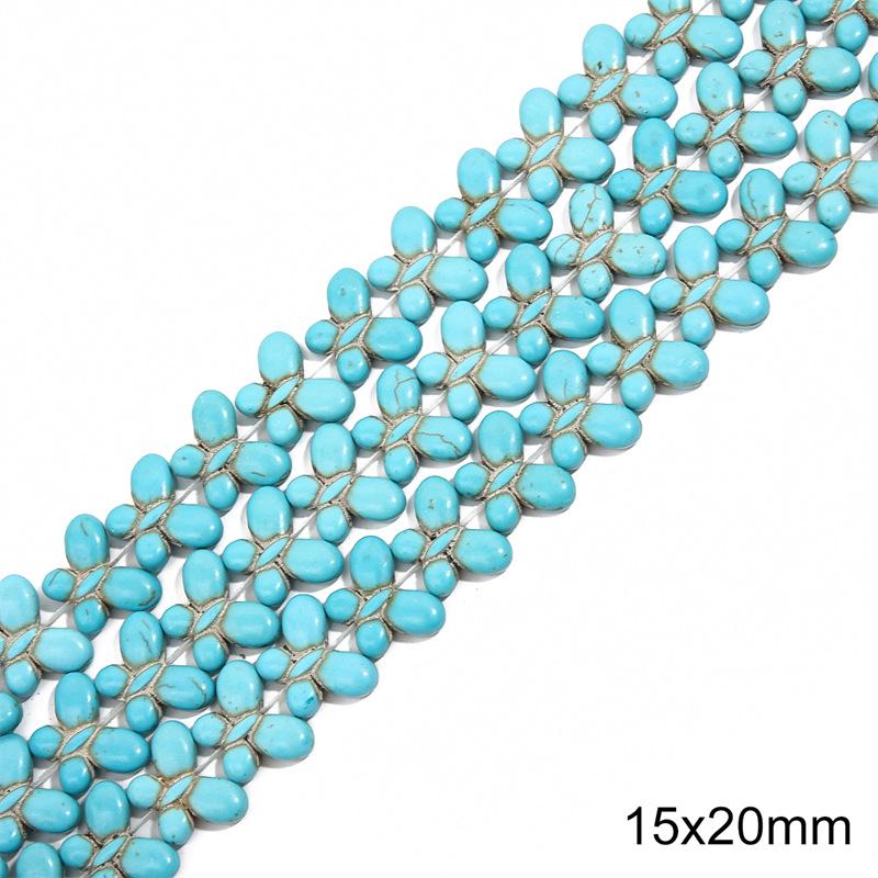Synthetic Blue Turquoise Round Loose Beads for DIY Jewelry Accessories - Bracelets, Necklaces, Pendants