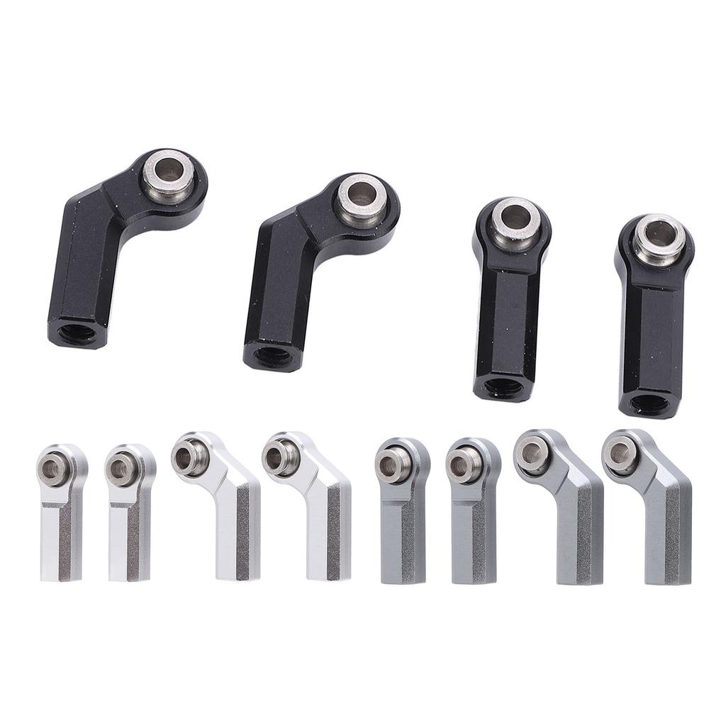 4Pcs RC Car Ball Joint for 1/10 Model Car M4 Metal CW Positive Thread 7.0 Tool 2 Curved 2 Straight