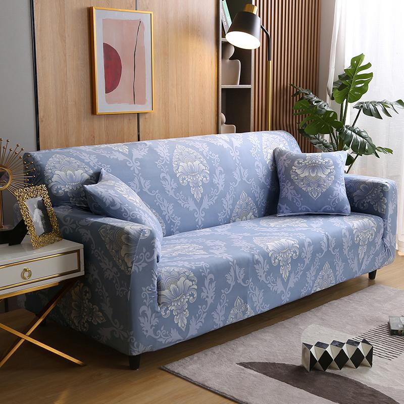 Geometry Sofa Cover for Living Room Stretch Slipcover Couch Cover Chair I Shape Big Sofa Cover 3 Seater Soft Furniture Protector