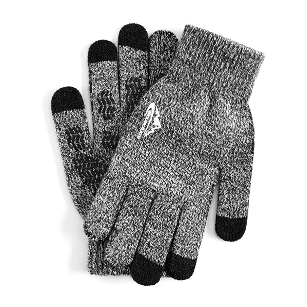 

Fleece Knitted Gloves Knitted Full Finger Mittens Winter Warm Furry Warm Mitts Women Girls men-Color 4