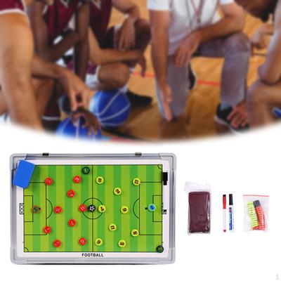 Coaches Board Magnetic Coaching Erasable Marker Equipment Sports Clipboard with 2 Pens