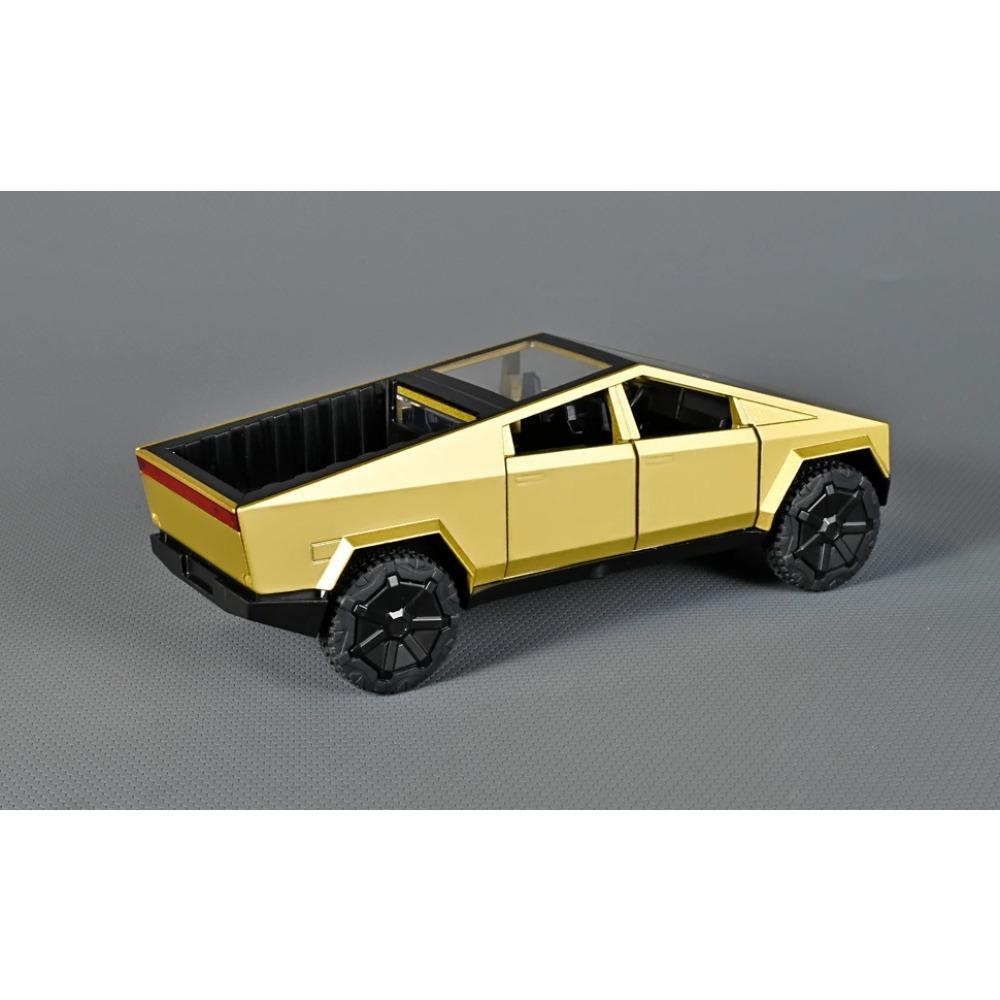 1/32 Tesla Cybertruck Toys Diecast Model Car Alloy Metal Pickup Truck Colorful Indoor Desktop Display Collection Game for Children Boy