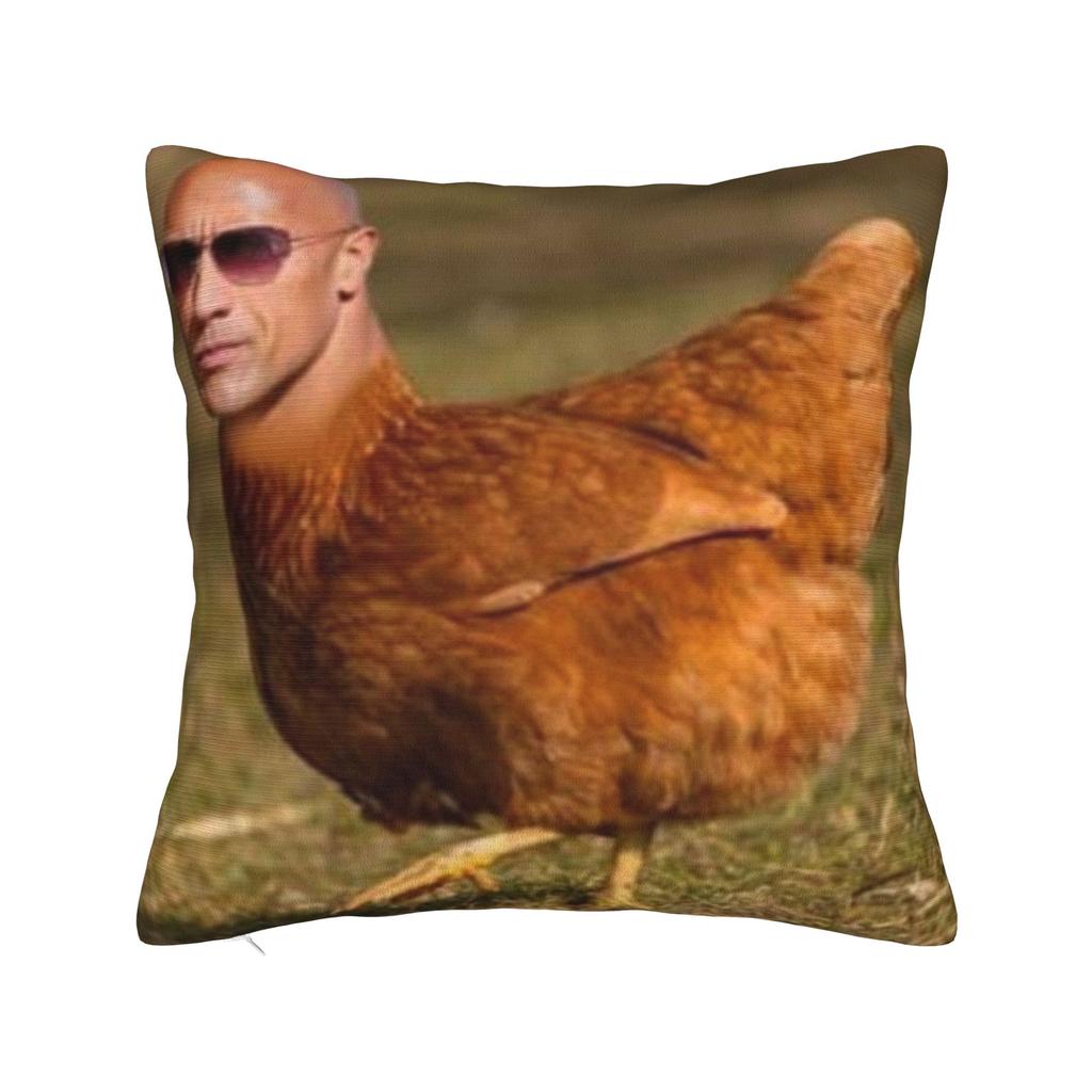 Domácí dekorace Kamenná tvář D-Dwayne vtipný meme Povlak na polštář Doplňky Potahy na polštáře Čtvercové Více velikostí