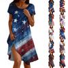 Women's Fashionable Casual Independence Day Print Dress