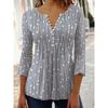 DICIFY Women's Fashion Casual Summer Spring V-Neck Blouses & Shirts