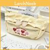 Cute Heart Lace Pencil Case With Large Capacity For Students And Office Use