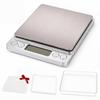 Nosame Kitchen Scale with PP Maximum for and Drainer, 0.1g increments, 3kg, baking, confectionery, cooking.
