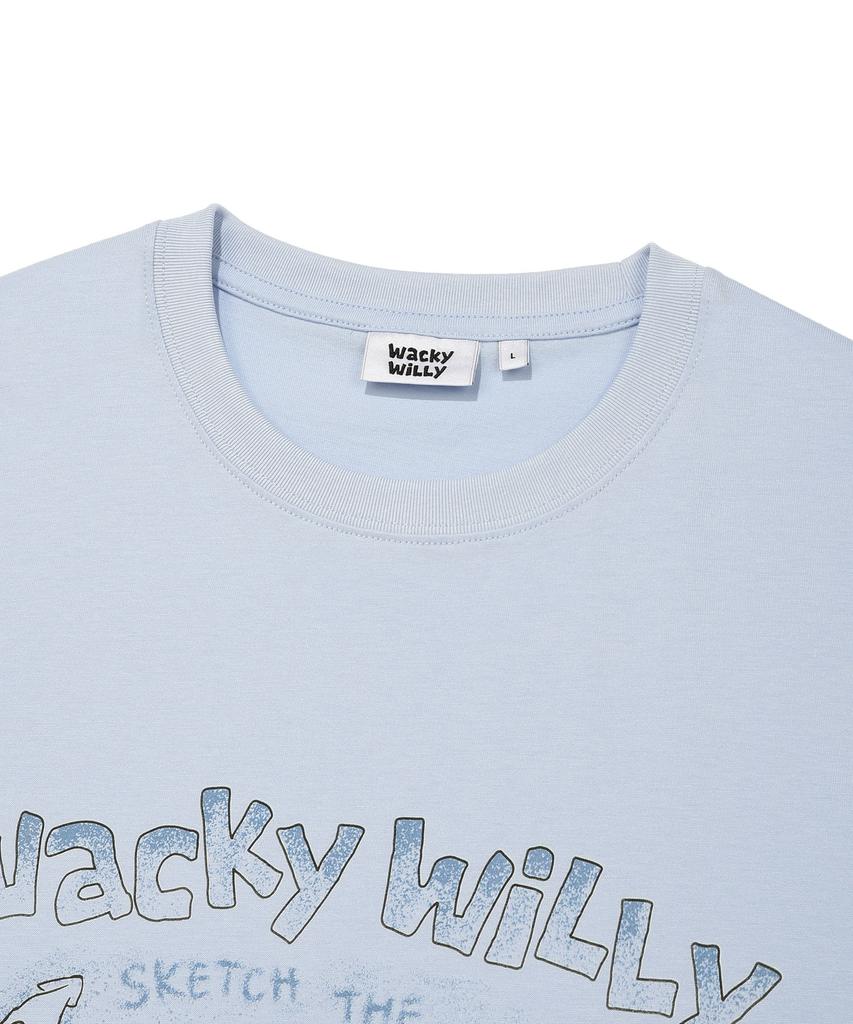 WACKY WILLY Kiki Travel Series Gangneung T-Shirt Blue