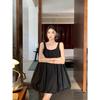 Simple U-neck Bud Vest Dress Women's Spring New Sweet and Spicy Style Loose and Thin Casual Super Fairy Dress