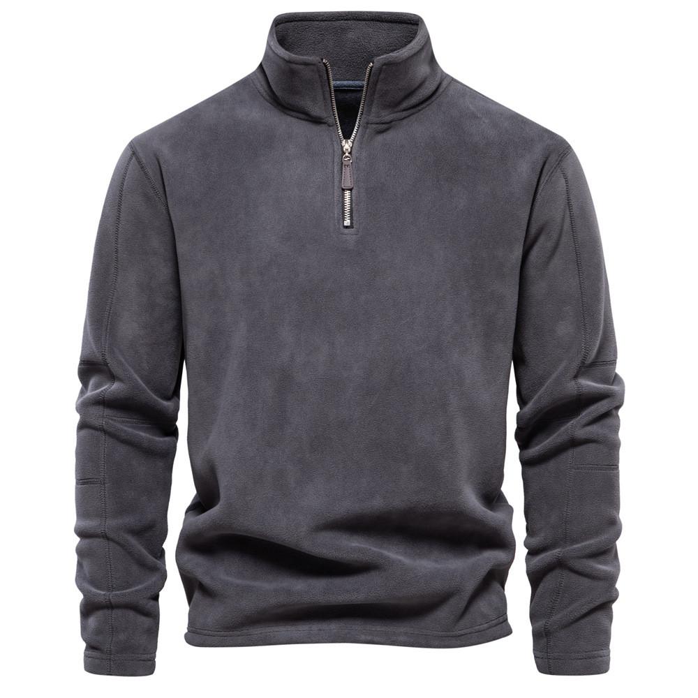 Herren Herbst Winter Sweatshirt Mit Stehkragen Und Reißverschluss Für Lässige Streetwear Jugend