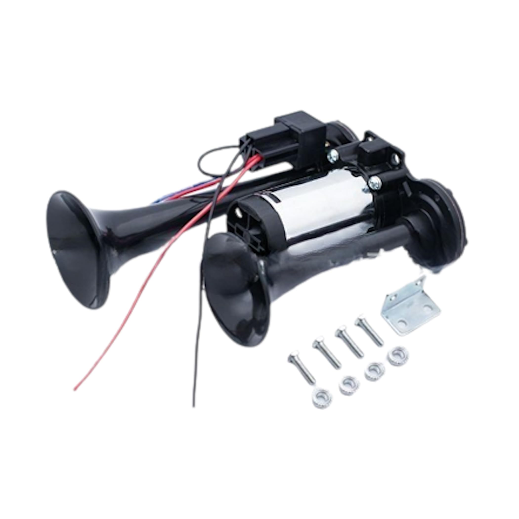 

Lezalic Yankee Horn, /24V, Large Truck Air Compressor, Built-in Horn, Pump, Air-typed, Double Sound, General Purpose (Black, 24V) Operating Crane Work Light чёрный